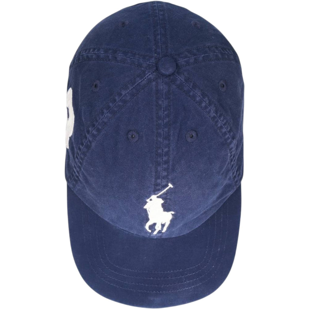 Ralph Lauren POLO RALPH LAUREN Big Pony 6-Panel Cap (One Size Fits All) cotton navy blue type Vintage Second Hand