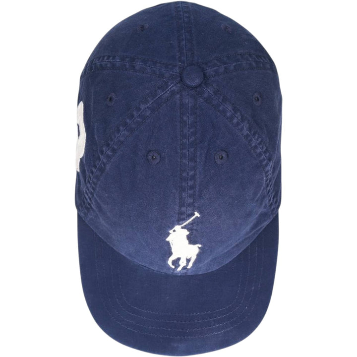 Ralph Lauren POLO RALPH LAUREN Big Pony 6-Panel Cap (One Size Fits All) cotton navy blue type Vintage Second Hand