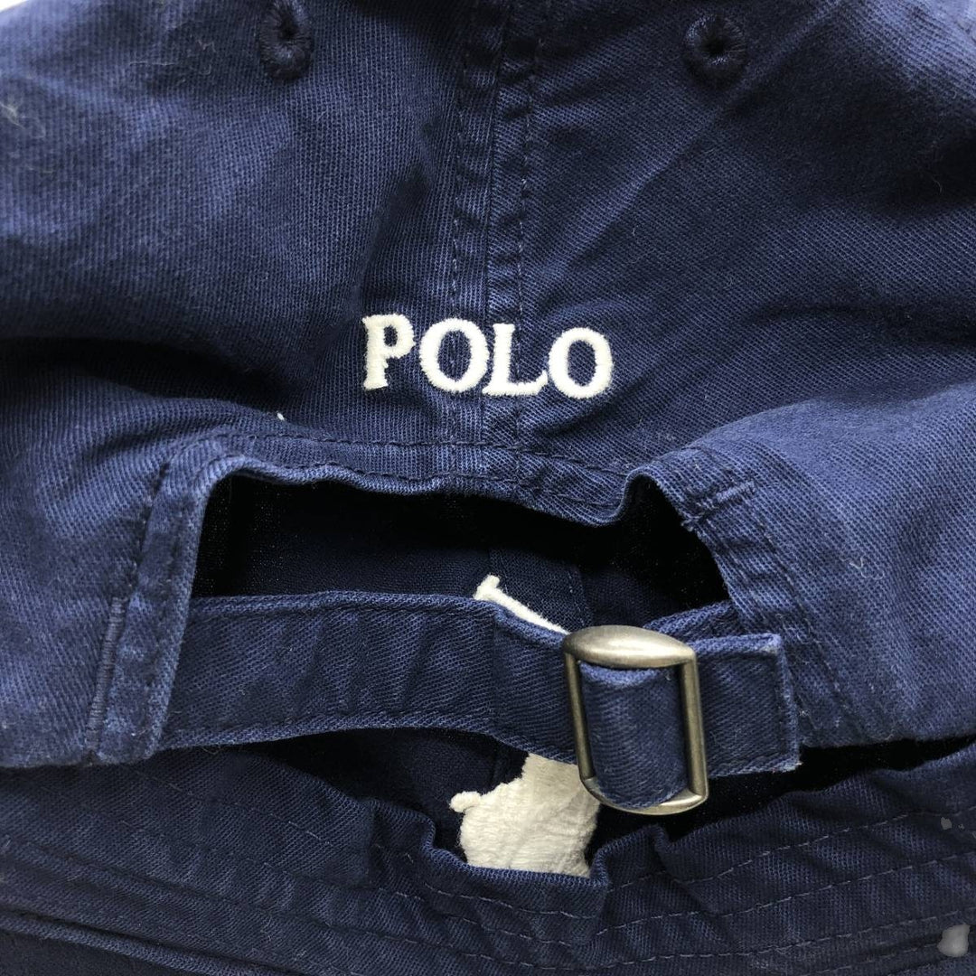 Ralph Lauren POLO RALPH LAUREN Big Pony 6-Panel Cap (One Size Fits All) cotton navy blue type Vintage Second Hand