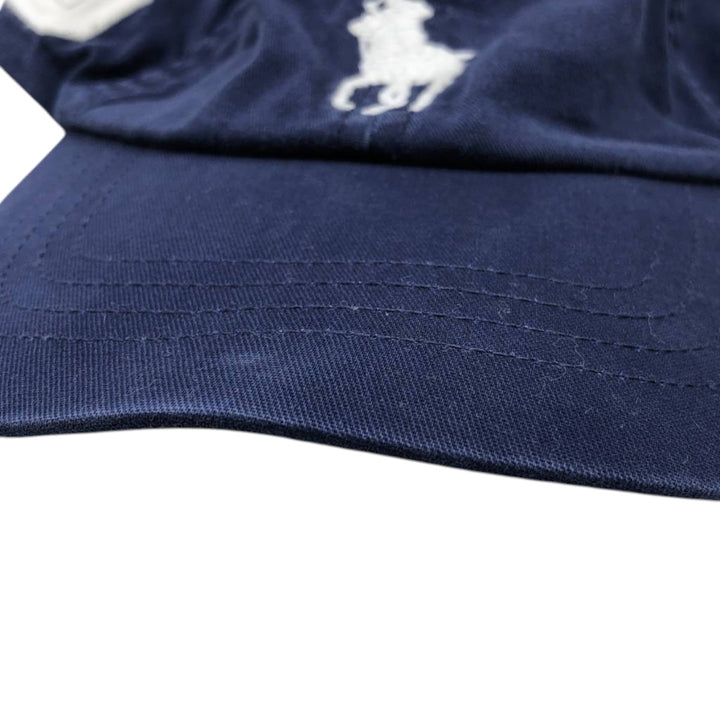 Ralph Lauren POLO RALPH LAUREN Big Pony 6-Panel Cap (One Size Fits All) cotton navy blue type Vintage Second Hand