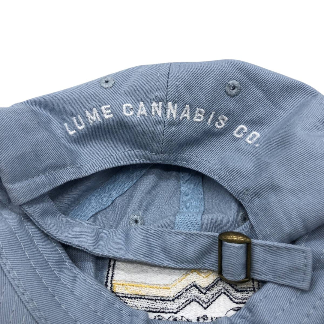 Lume Cannabis Co Dad Hat 6-Panel Cap (One Size Fits All) cotton Blue type light blue Vintage Second Hand
