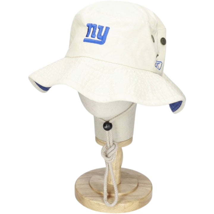 Reebok NFL New York Giants Bucket Hat (One Size Fits All) cotton pale white type Vintage Second Hand