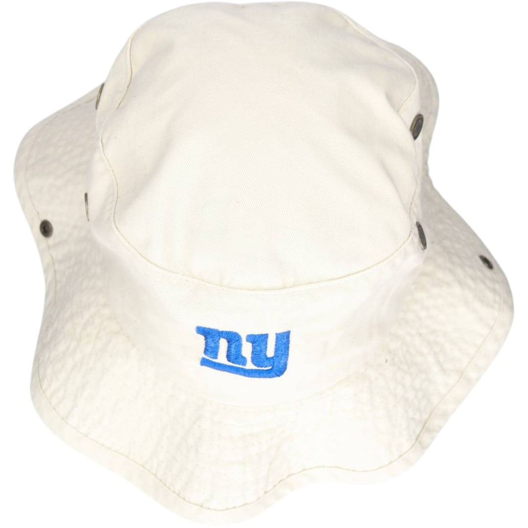 Reebok NFL New York Giants Bucket Hat (One Size Fits All) cotton pale white type Vintage Second Hand