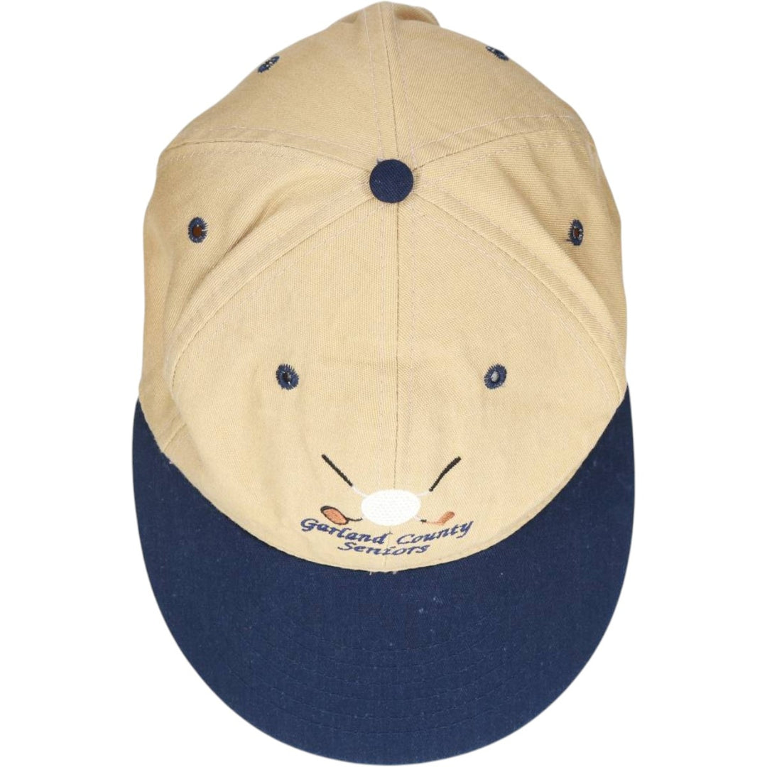 ~90'S TEXACE Two-Tone 6-Panel Cap, Made in USA, One Size Fits All (Vintage) unclear Beige type Vintage Second Hand