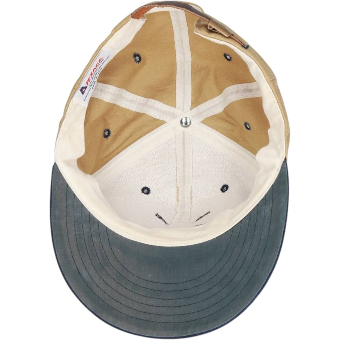 ~90'S TEXACE Two-Tone 6-Panel Cap, Made in USA, One Size Fits All (Vintage) unclear Beige type Vintage Second Hand