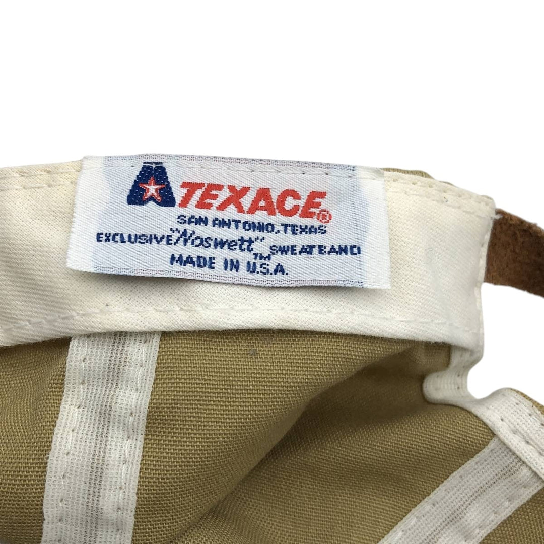 ~90'S TEXACE Two-Tone 6-Panel Cap, Made in USA, One Size Fits All (Vintage) unclear Beige type Vintage Second Hand