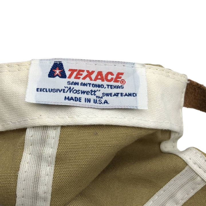 ~90'S TEXACE Two-Tone 6-Panel Cap, Made in USA, One Size Fits All (Vintage) unclear Beige type Vintage Second Hand