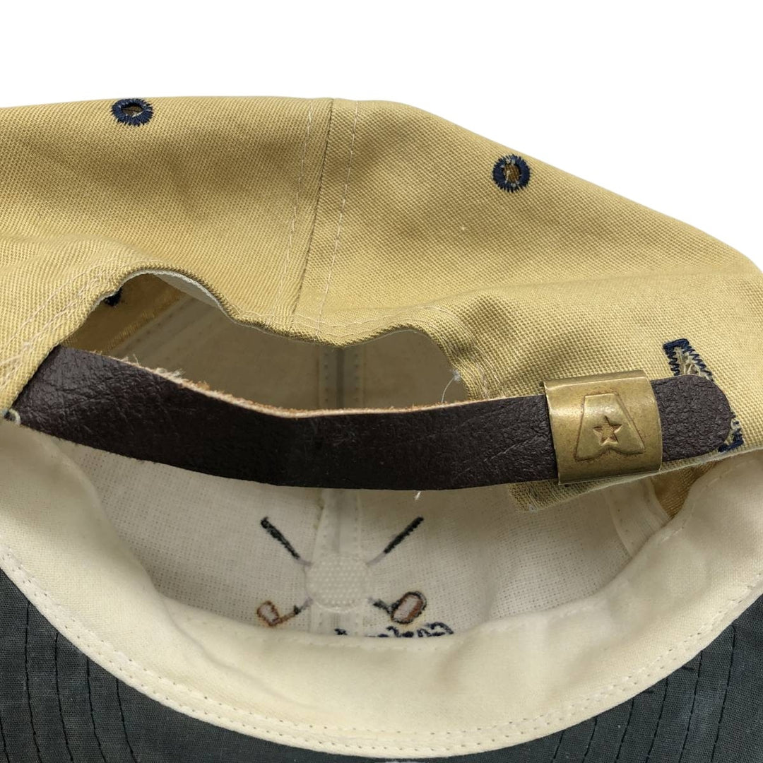 ~90'S TEXACE Two-Tone 6-Panel Cap, Made in USA, One Size Fits All (Vintage) unclear Beige type Vintage Second Hand