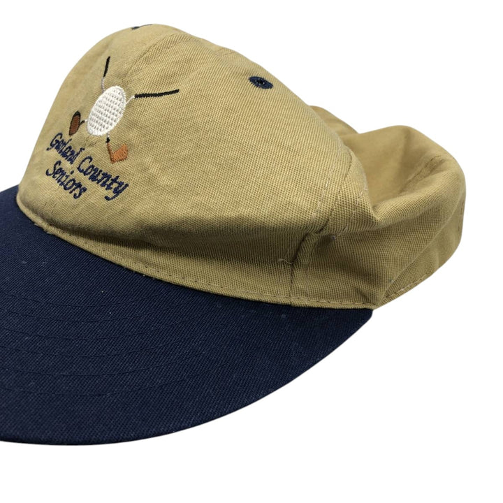 ~90'S TEXACE Two-Tone 6-Panel Cap, Made in USA, One Size Fits All (Vintage) unclear Beige type Vintage Second Hand