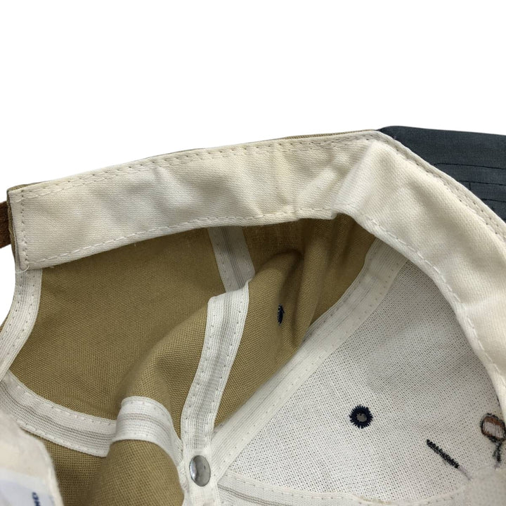 ~90'S TEXACE Two-Tone 6-Panel Cap, Made in USA, One Size Fits All (Vintage) unclear Beige type Vintage Second Hand