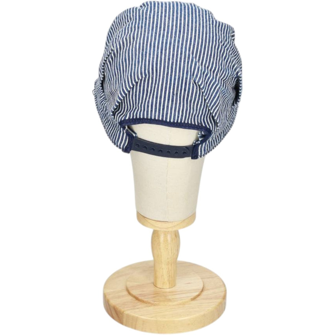 Osh Kosh Hickory Stripe Work Cap (One Size Fits All) unclear navy blue type Vintage Second Hand