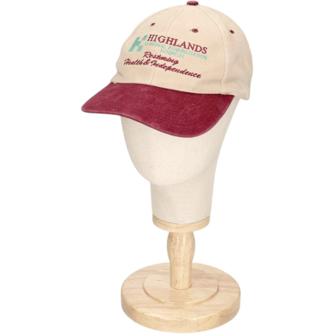 ~90'S NISSUN Two-Tone Advertising 6-Panel Cap, One Size Fits All, Vintage unclear Beige type Vintage Second Hand
