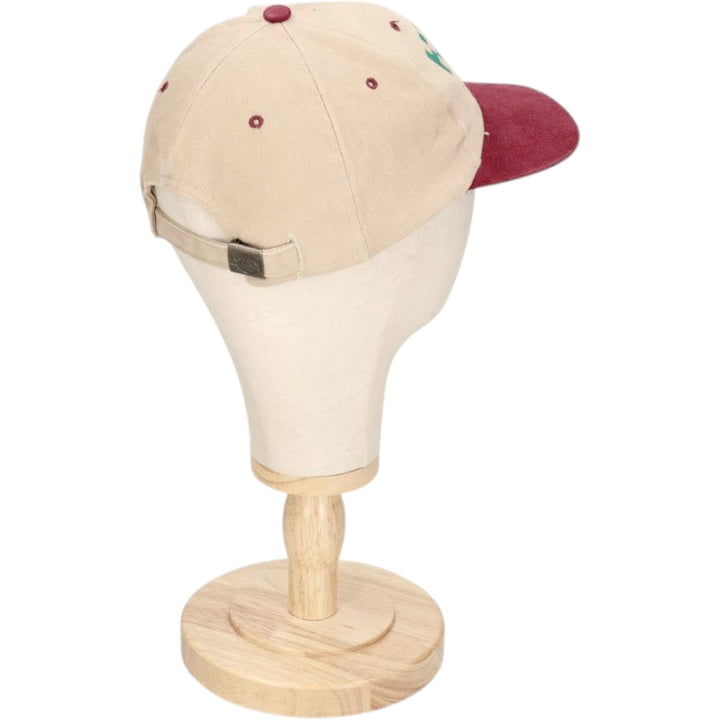 ~90'S NISSUN Two-Tone Advertising 6-Panel Cap, One Size Fits All, Vintage unclear Beige type Vintage Second Hand