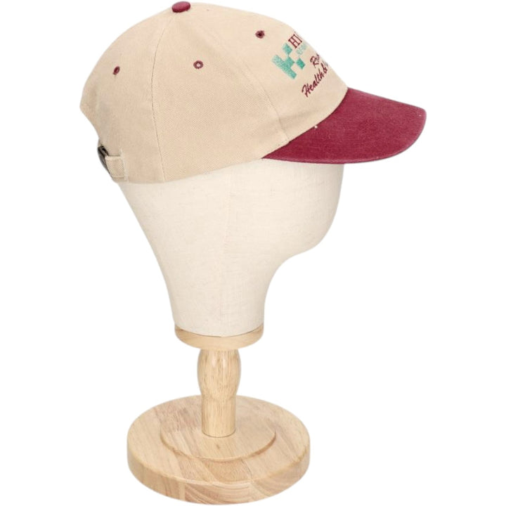 ~90'S NISSUN Two-Tone Advertising 6-Panel Cap, One Size Fits All, Vintage unclear Beige type Vintage Second Hand