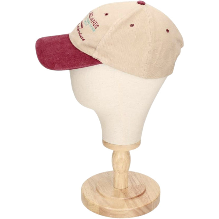 ~90'S NISSUN Two-Tone Advertising 6-Panel Cap, One Size Fits All, Vintage unclear Beige type Vintage Second Hand