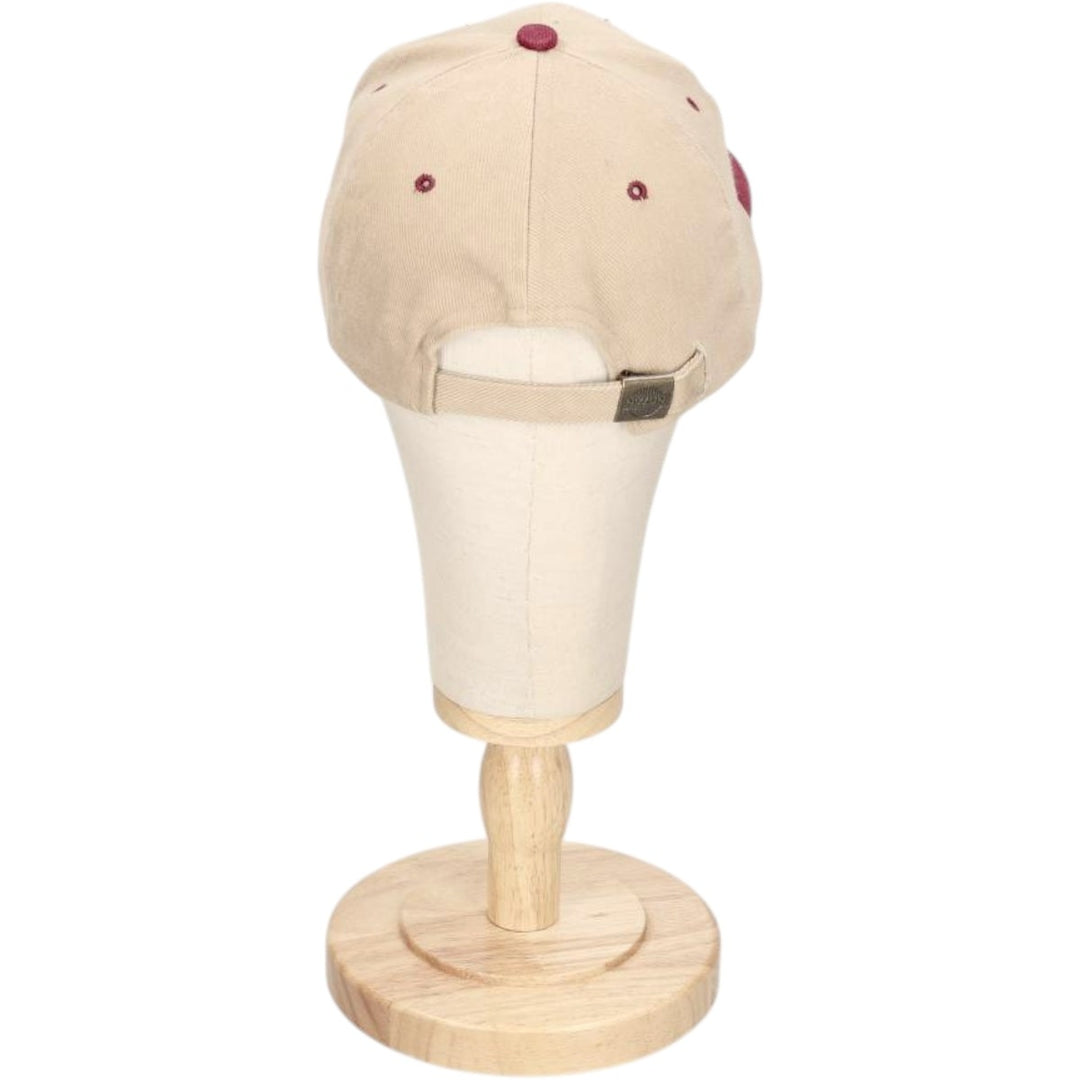 ~90'S NISSUN Two-Tone Advertising 6-Panel Cap, One Size Fits All, Vintage unclear Beige type Vintage Second Hand