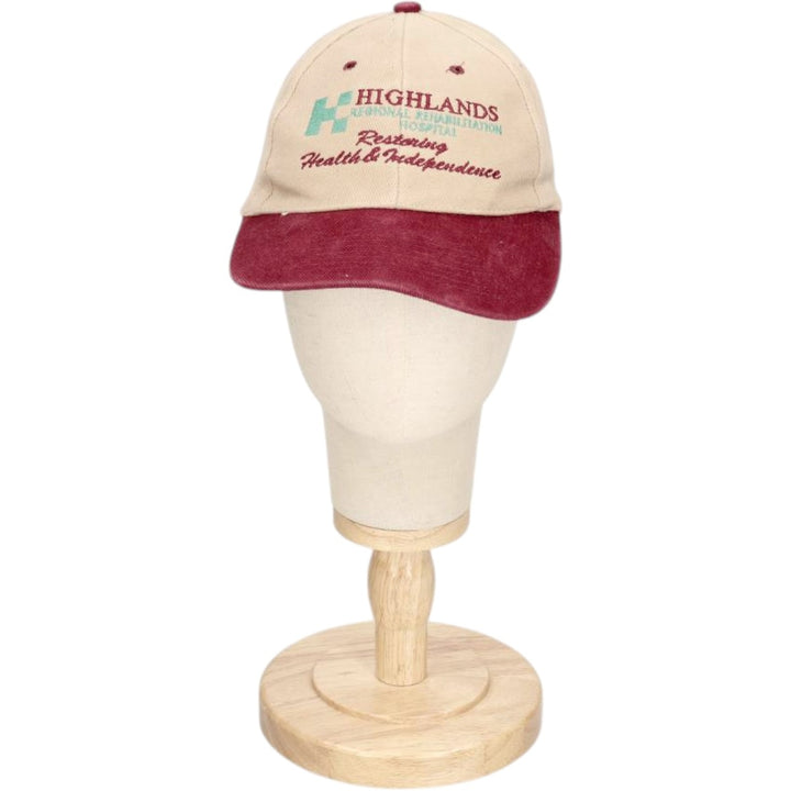 ~90'S NISSUN Two-Tone Advertising 6-Panel Cap, One Size Fits All, Vintage unclear Beige type Vintage Second Hand