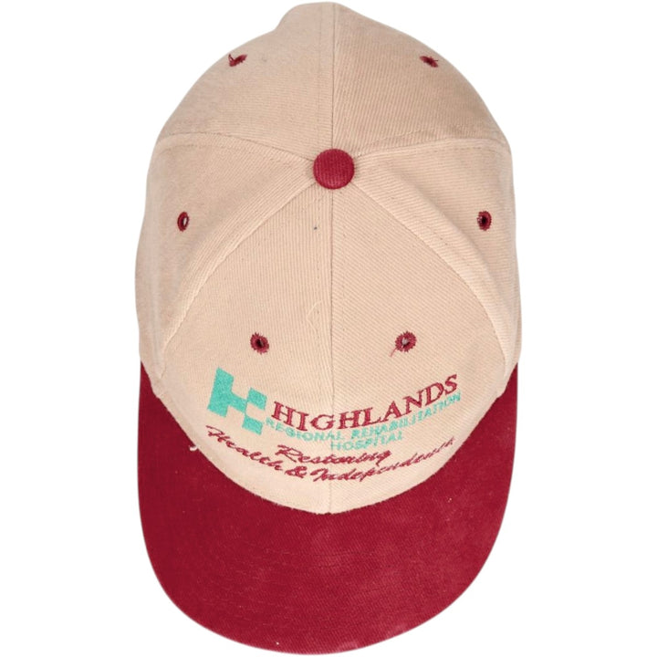 ~90'S NISSUN Two-Tone Advertising 6-Panel Cap, One Size Fits All, Vintage unclear Beige type Vintage Second Hand