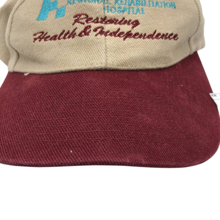~90'S NISSUN Two-Tone Advertising 6-Panel Cap, One Size Fits All, Vintage unclear Beige type Vintage Second Hand