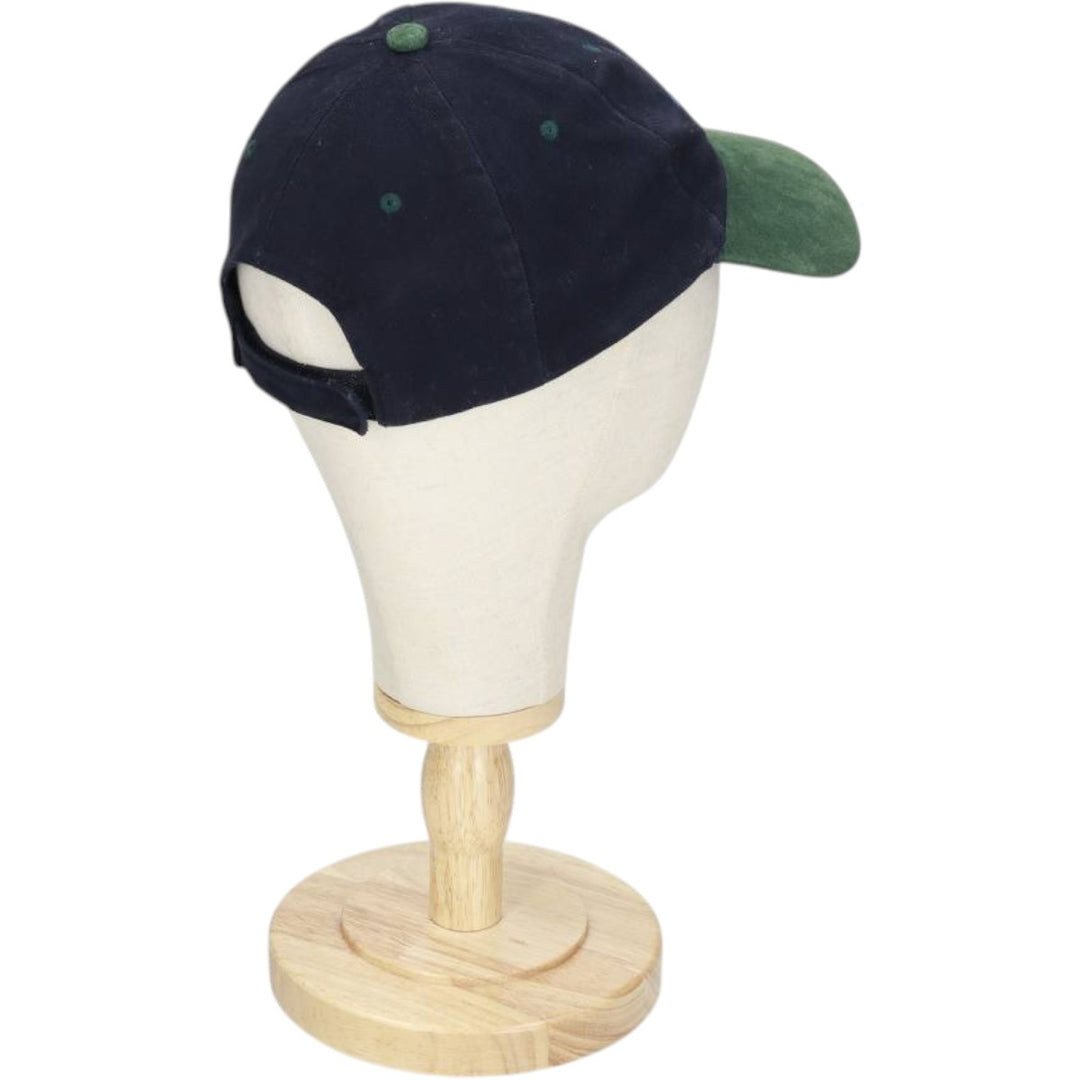Advertising Two-Tone Suede 6-Panel Cap (One Size Fits All) cotton green type Vintage Second Hand