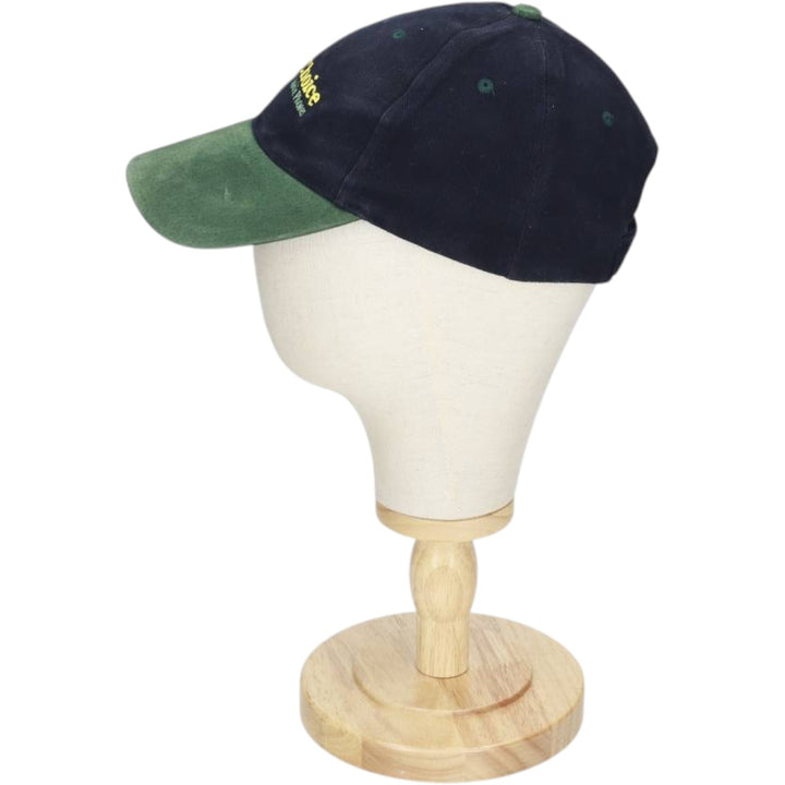 Advertising Two-Tone Suede 6-Panel Cap (One Size Fits All) cotton green type Vintage Second Hand