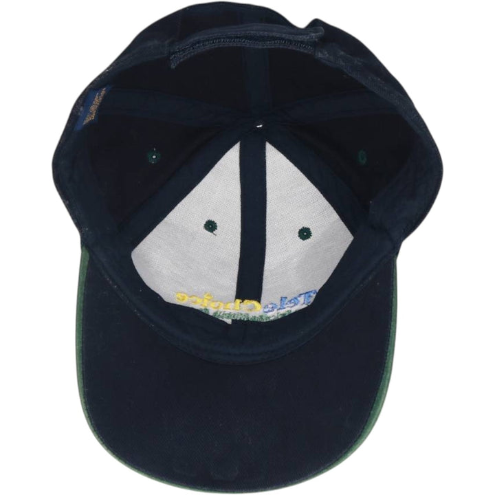 Advertising Two-Tone Suede 6-Panel Cap (One Size Fits All) cotton green type Vintage Second Hand