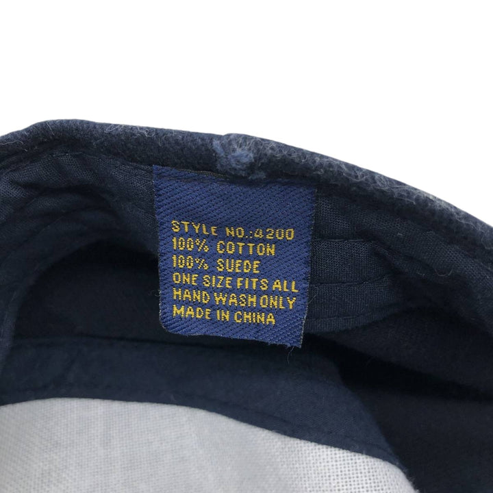 Advertising Two-Tone Suede 6-Panel Cap (One Size Fits All) cotton green type Vintage Second Hand
