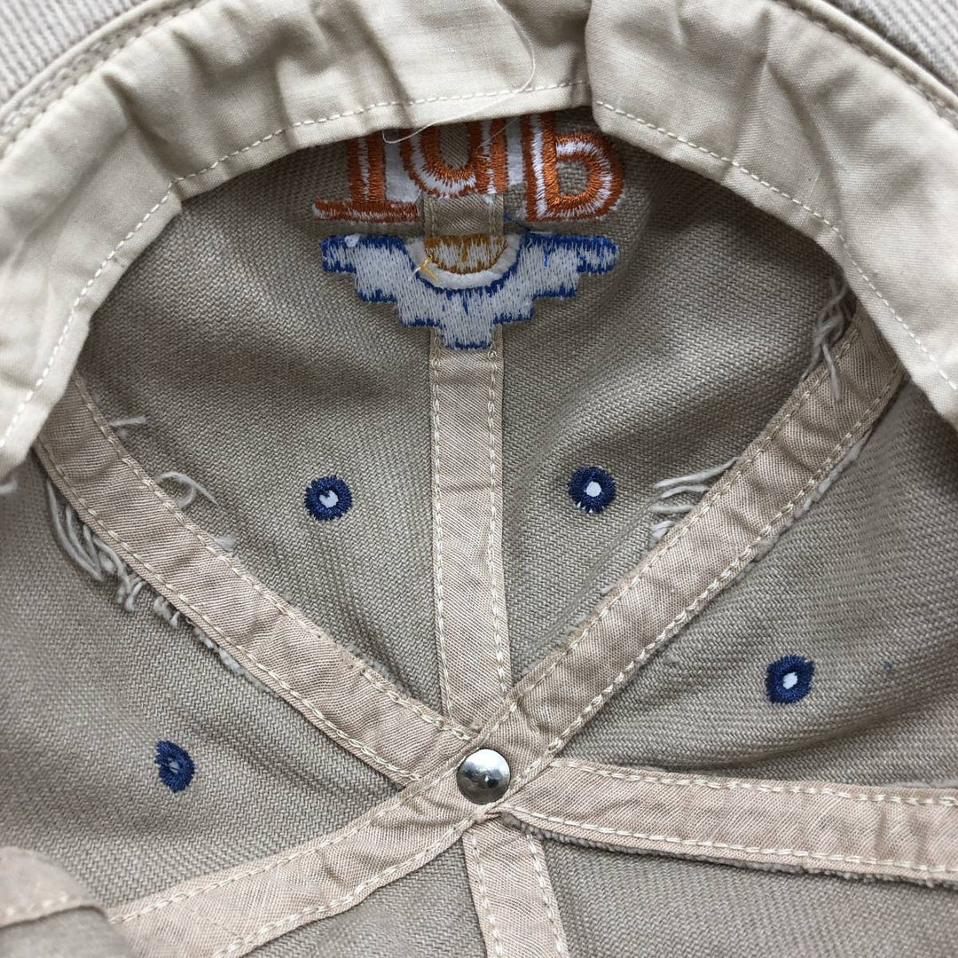 ALICA I AND I SUPPLIERS Advertising 6-Panel Cap (One Size Fits All) unclear Beige type Vintage Second Hand