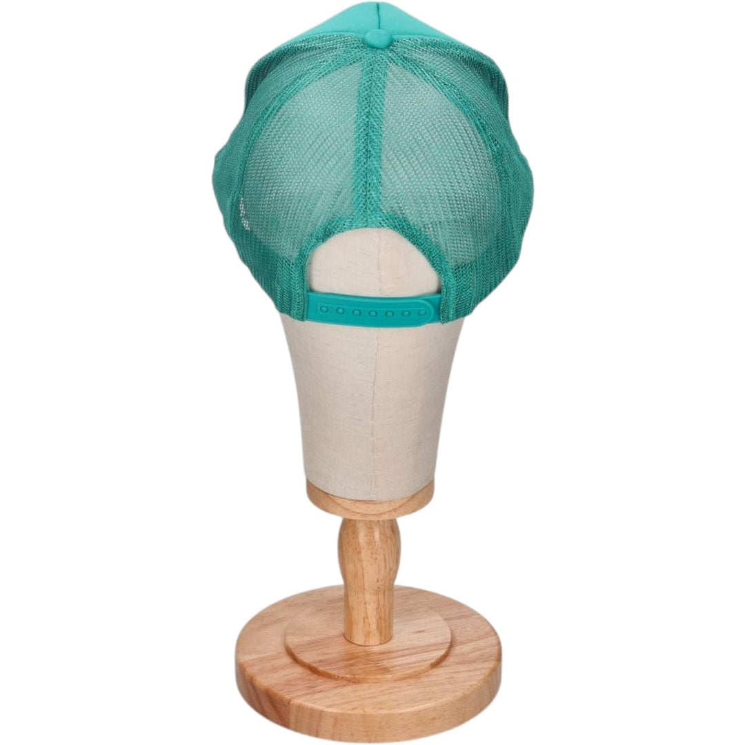 NISSUN Trucker Cap Mesh Cap One Size Fits All polyester turquoise blue Vintage Second Hand
