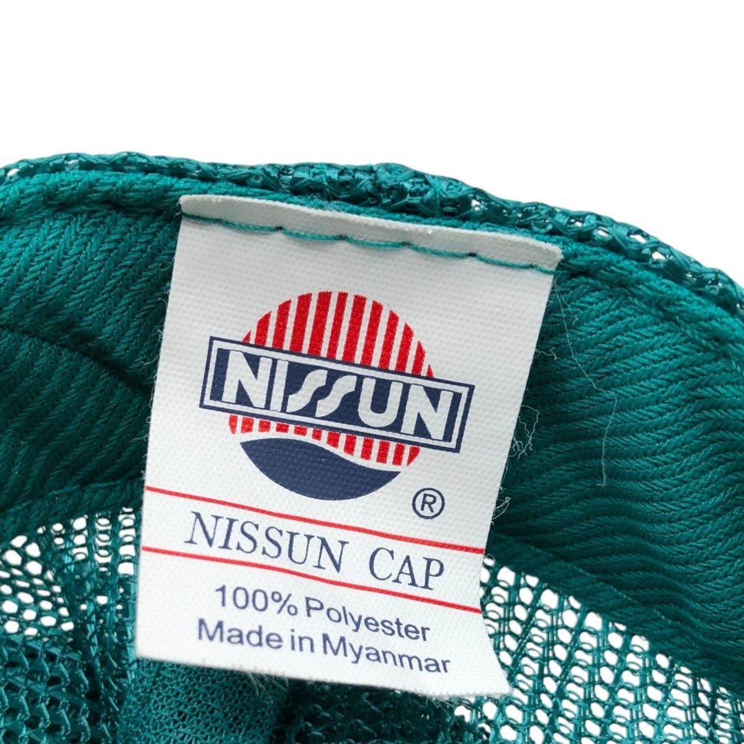 NISSUN Trucker Cap Mesh Cap One Size Fits All polyester turquoise blue Vintage Second Hand