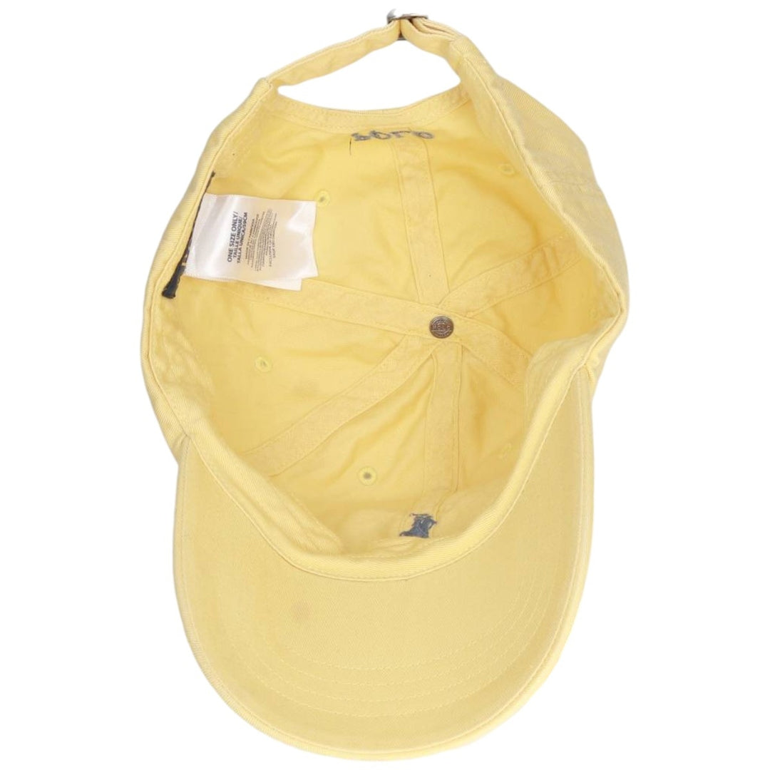 Ralph Lauren POLO by Ralph Lauren Baseball Cap, 6-Panel Cap, One Size Fits Most cotton yellow type Vintage Second Hand