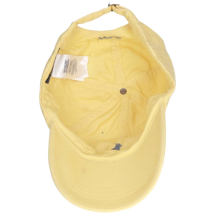 Ralph Lauren POLO by Ralph Lauren Baseball Cap, 6-Panel Cap, One Size Fits Most cotton yellow type Vintage Second Hand