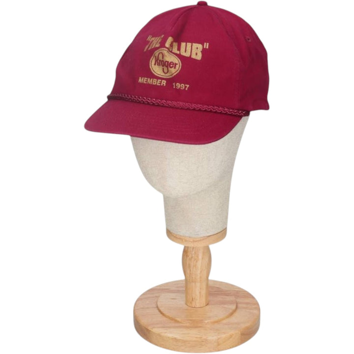 90'S KC Baseball Cap, One Size Fits All, Vintage unclear wine-red Vintage Second Hand