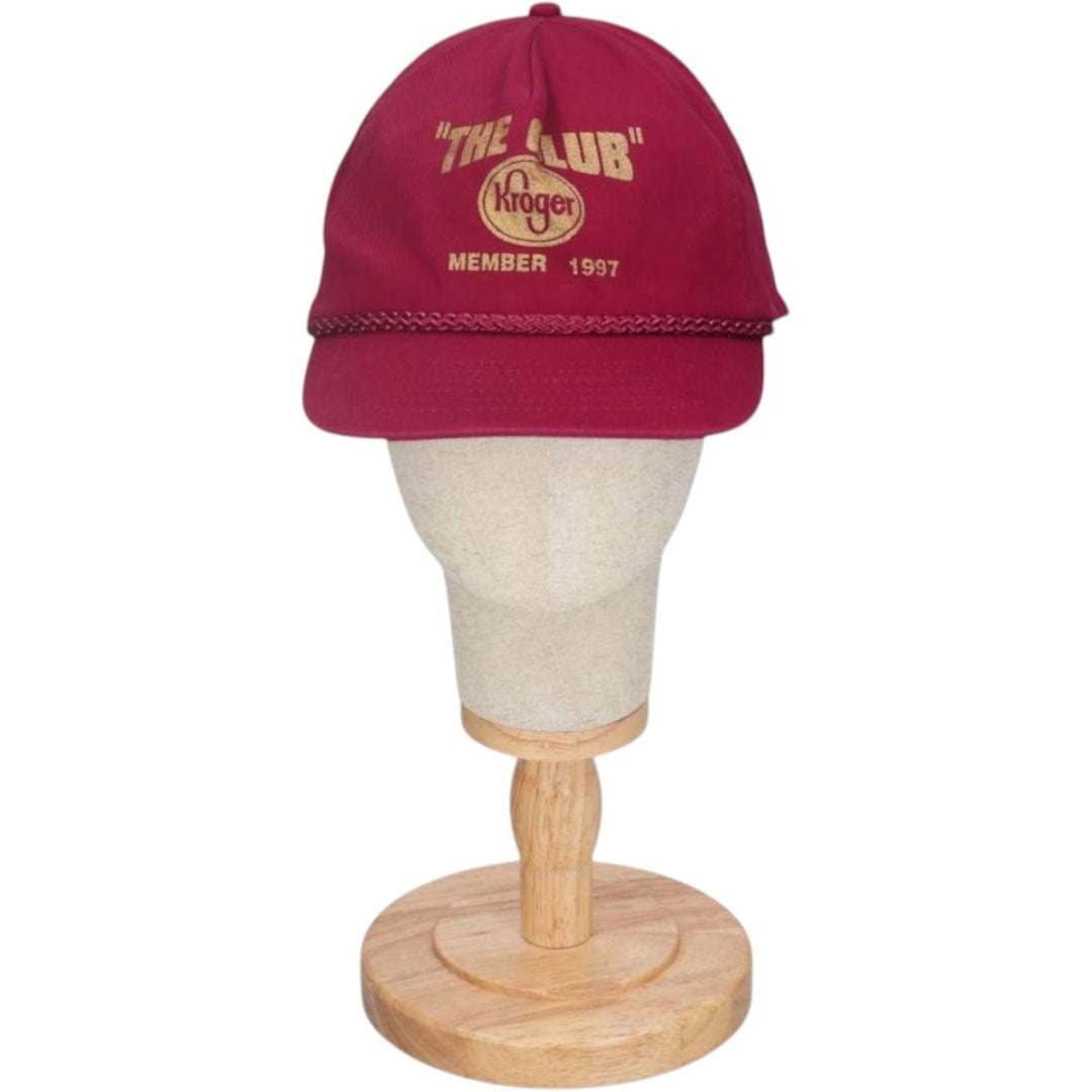 90'S KC Baseball Cap, One Size Fits All, Vintage unclear wine-red Vintage Second Hand