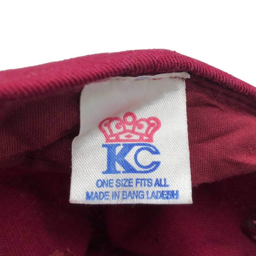90'S KC Baseball Cap, One Size Fits All, Vintage unclear wine-red Vintage Second Hand