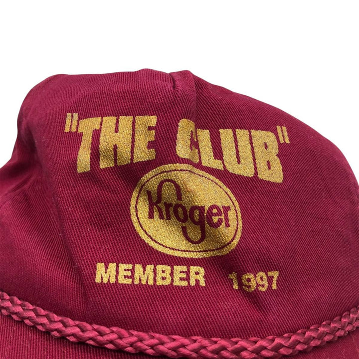 90'S KC Baseball Cap, One Size Fits All, Vintage unclear wine-red Vintage Second Hand