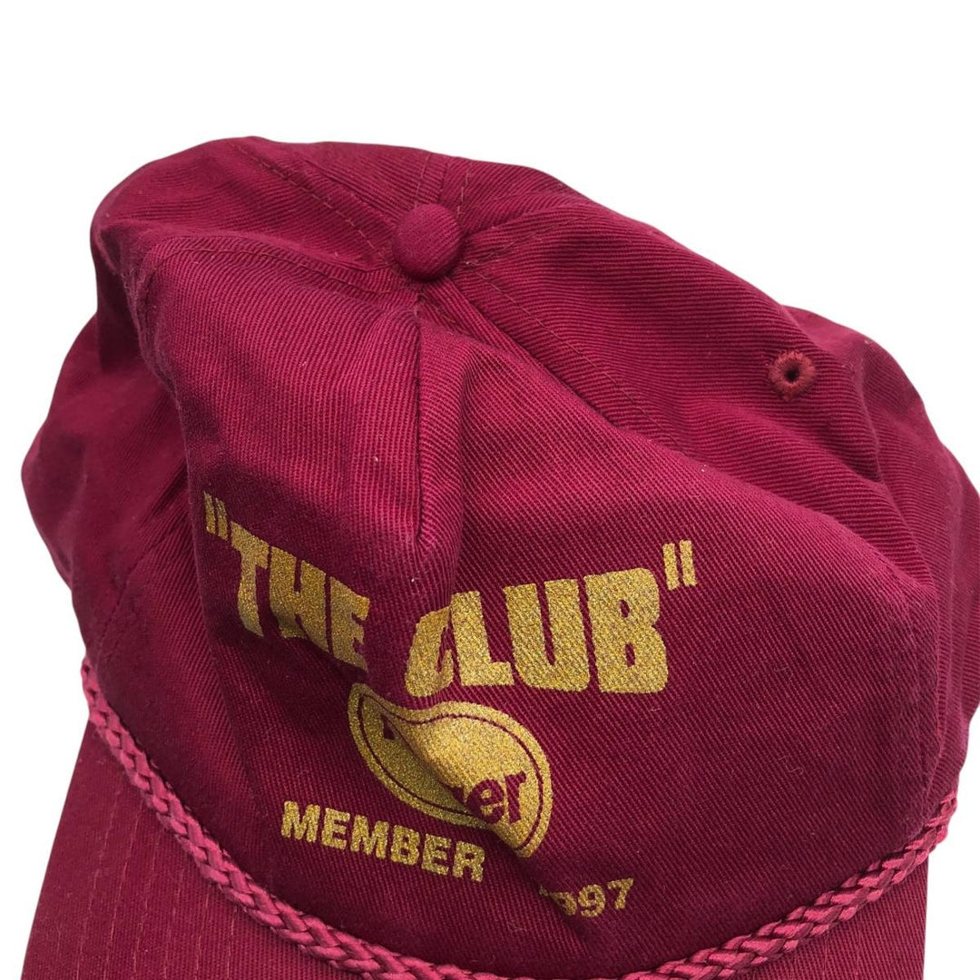 90'S KC Baseball Cap, One Size Fits All, Vintage unclear wine-red Vintage Second Hand