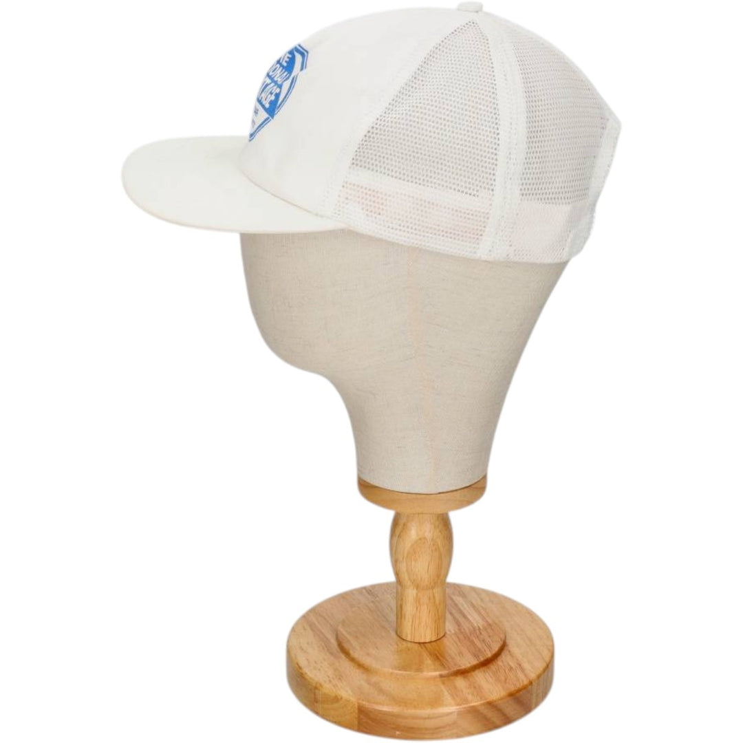 90'S Sam-Sen Caps Advertising Trucker Cap Mesh Cap Made in USA One Size Fits All Vintage unclear white type Vintage Second Hand