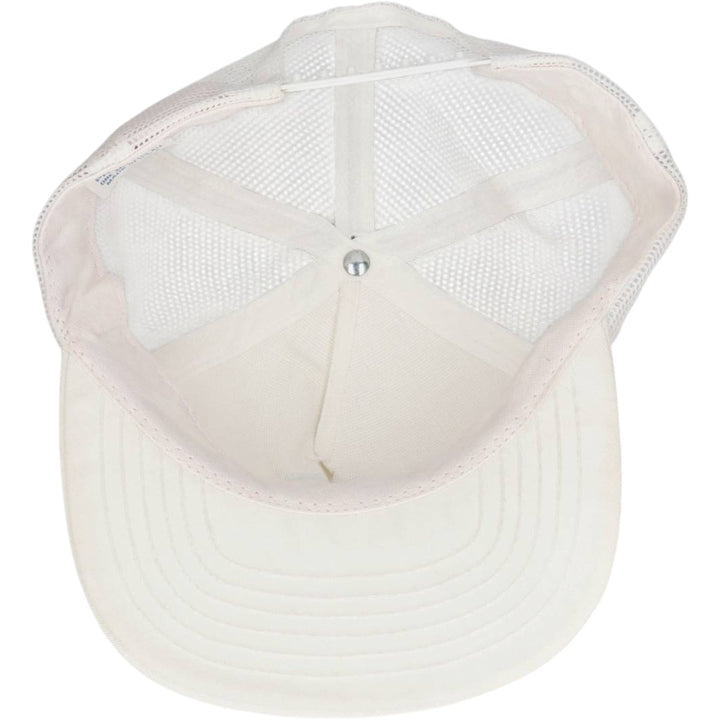 90'S Sam-Sen Caps Advertising Trucker Cap Mesh Cap Made in USA One Size Fits All Vintage unclear white type Vintage Second Hand