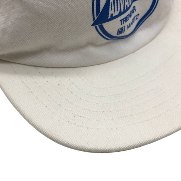 90'S Sam-Sen Caps Advertising Trucker Cap Mesh Cap Made in USA One Size Fits All Vintage unclear white type Vintage Second Hand