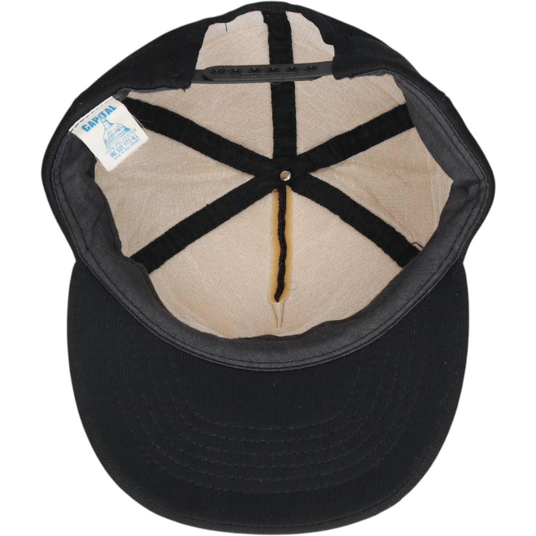 ~90'S CAPITAL Advertising Baseball Cap Trucker Cap One Size Fits All Vintage polyester black type Vintage Second Hand