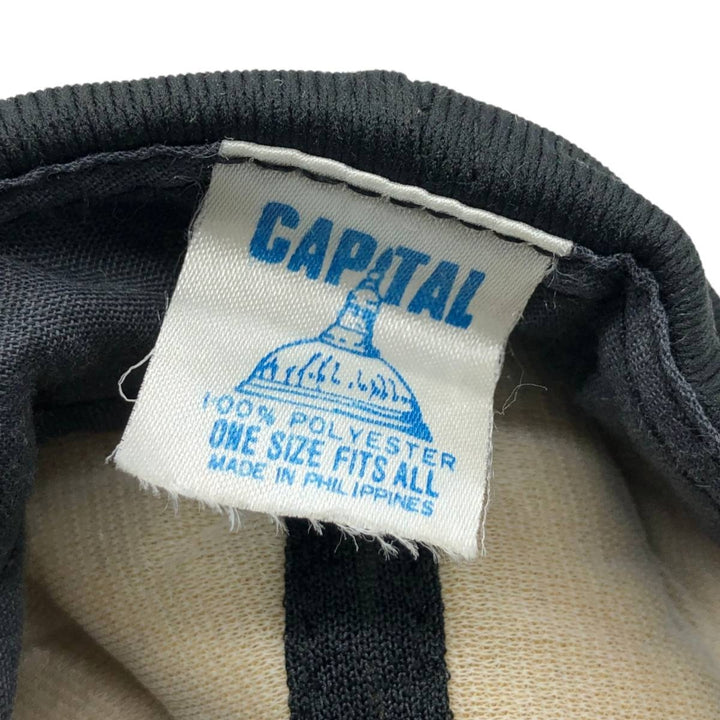 ~90'S CAPITAL Advertising Baseball Cap Trucker Cap One Size Fits All Vintage polyester black type Vintage Second Hand