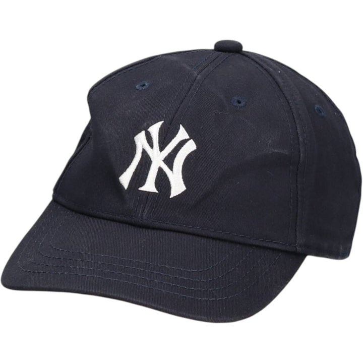 2000'S MLB New York Yankees Baseball Cap, 6-Panel Cap, One Size Fits All cotton black type Vintage Second Hand