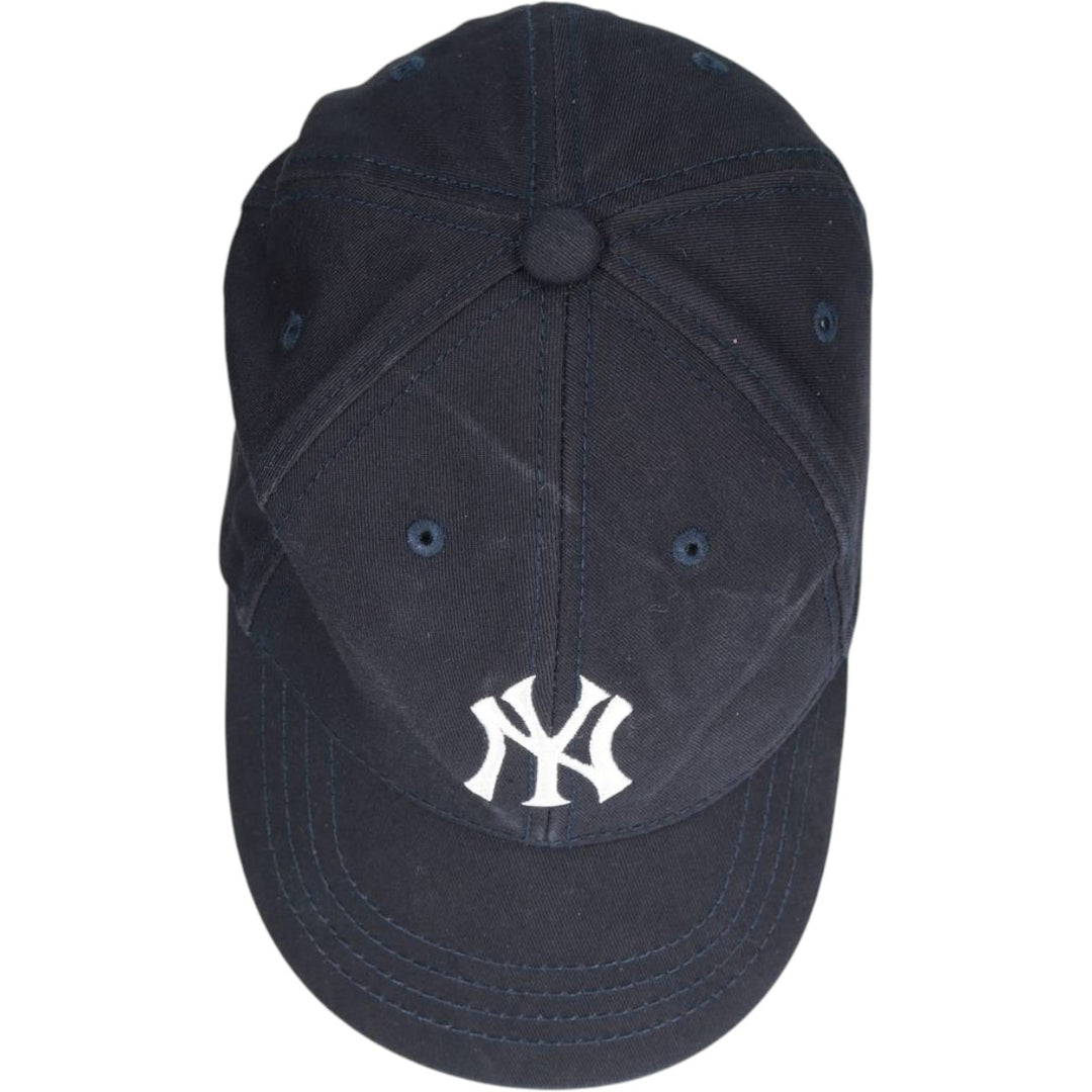 2000'S MLB New York Yankees Baseball Cap, 6-Panel Cap, One Size Fits All cotton black type Vintage Second Hand