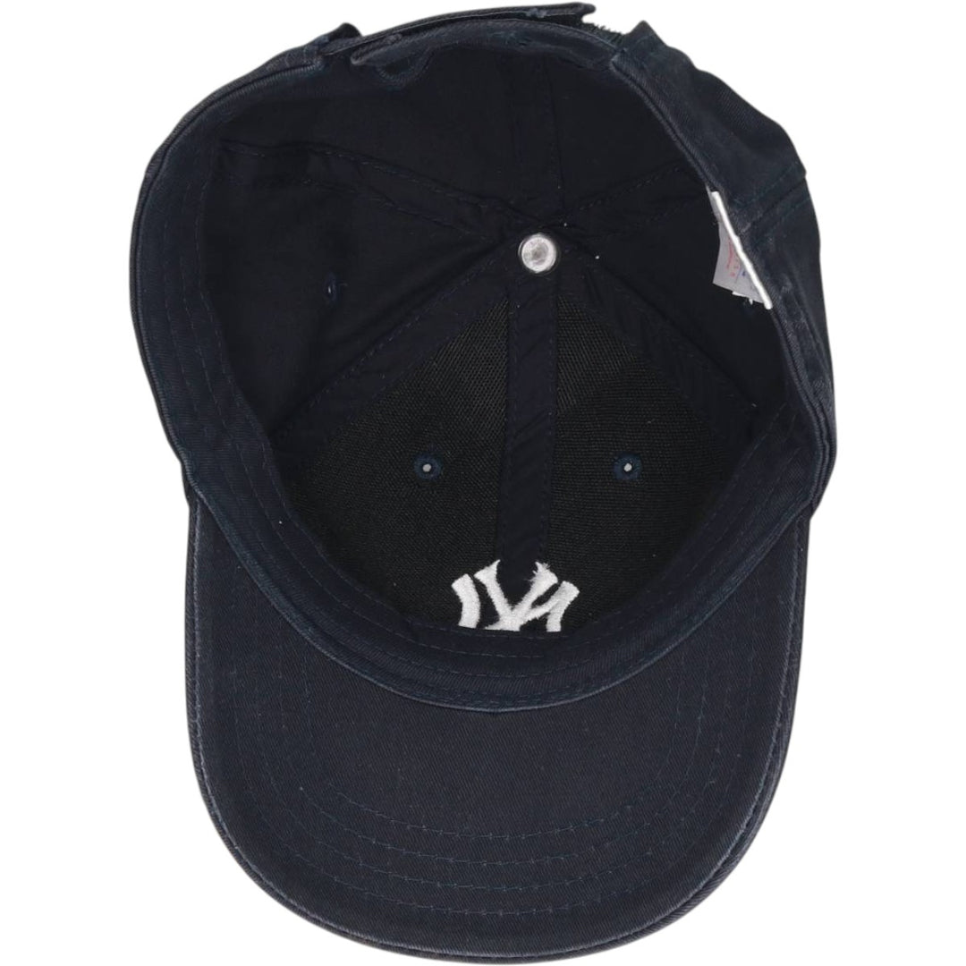 2000'S MLB New York Yankees Baseball Cap, 6-Panel Cap, One Size Fits All cotton black type Vintage Second Hand
