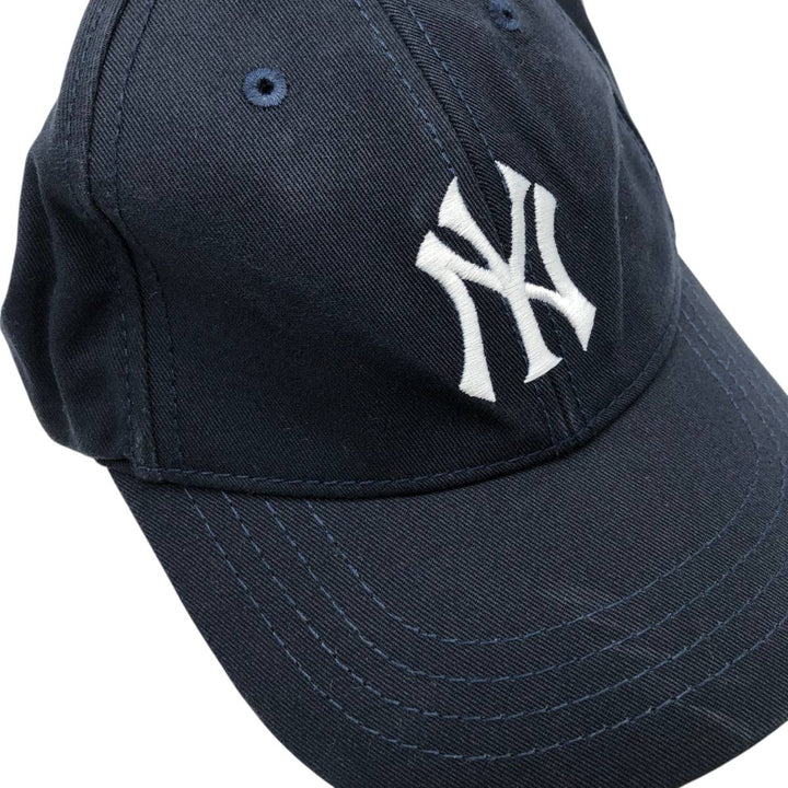 2000'S MLB New York Yankees Baseball Cap, 6-Panel Cap, One Size Fits All cotton black type Vintage Second Hand