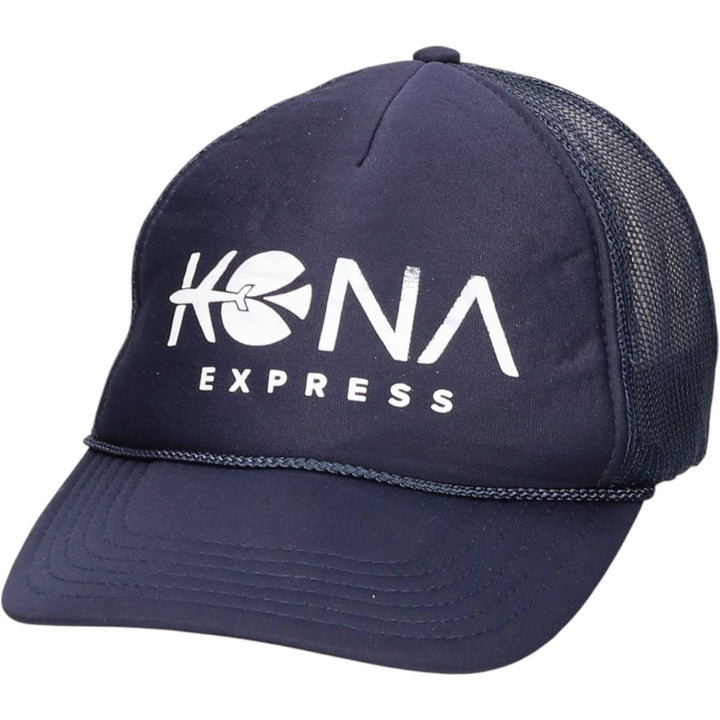 Otto Kona Express Trucker Cap, Mesh Cap, One Size Fits All polyester navy blue type Vintage Second Hand