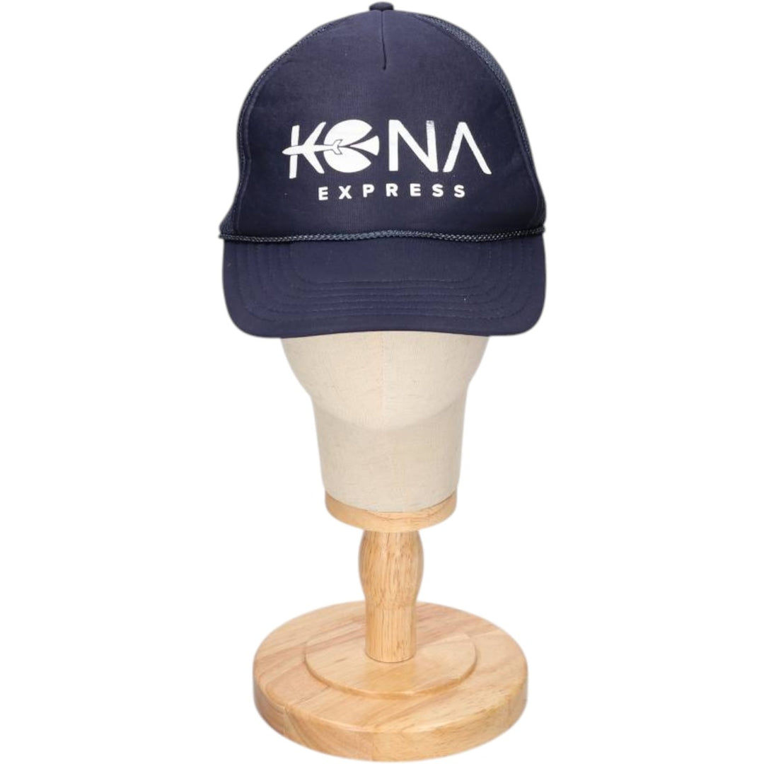 Otto Kona Express Trucker Cap, Mesh Cap, One Size Fits All polyester navy blue type Vintage Second Hand