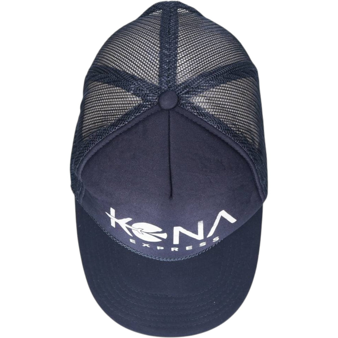 Otto Kona Express Trucker Cap, Mesh Cap, One Size Fits All polyester navy blue type Vintage Second Hand