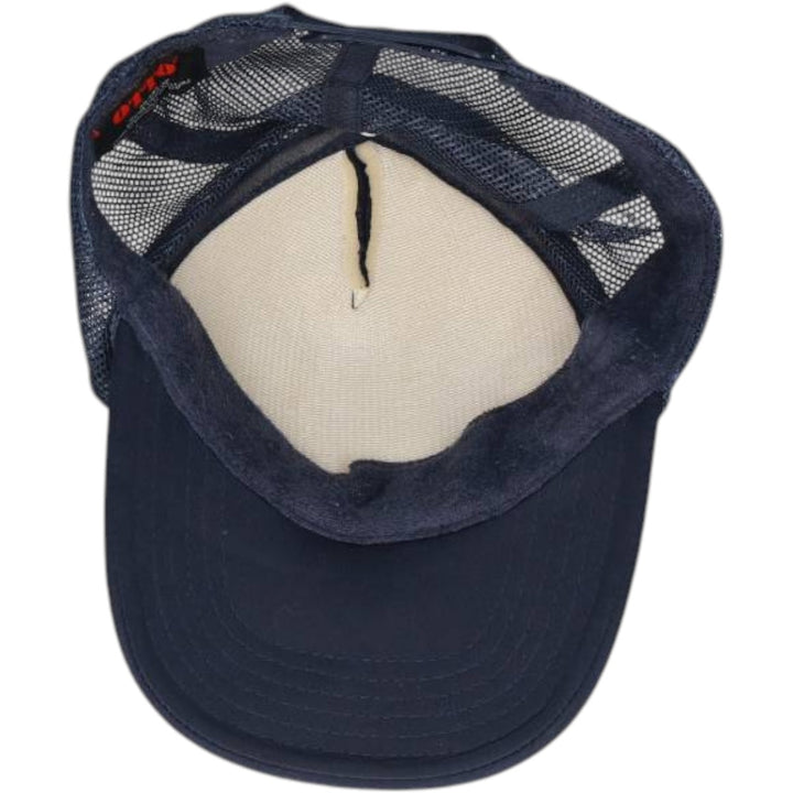 Otto Kona Express Trucker Cap, Mesh Cap, One Size Fits All polyester navy blue type Vintage Second Hand